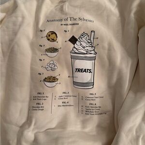 RARE Kith Cream Ice Cream Anatomy Crewneck Men's Sweater